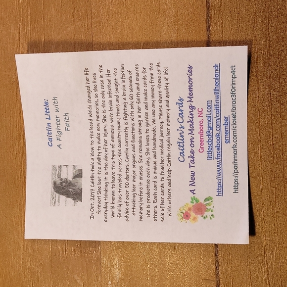 ×5 Variety Foiled Handmade Cards - Picture 7 of 7